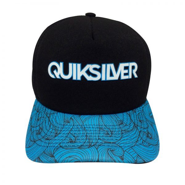 Bone Quiksilver preto aba azul