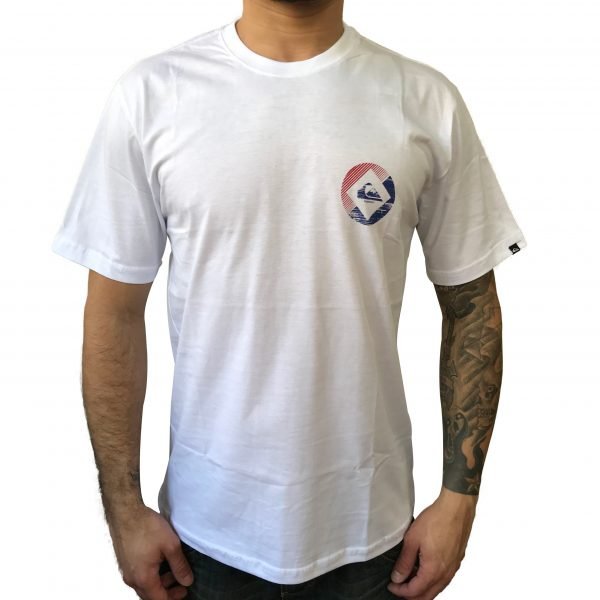 Camiseta Quiksilver logo branca