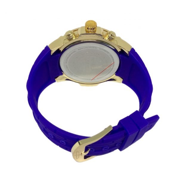 Relógio Invicta Dourado pulseira azul royal - Image 3