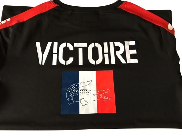 Camiseta Lacoste Victoire Preta - Image 3